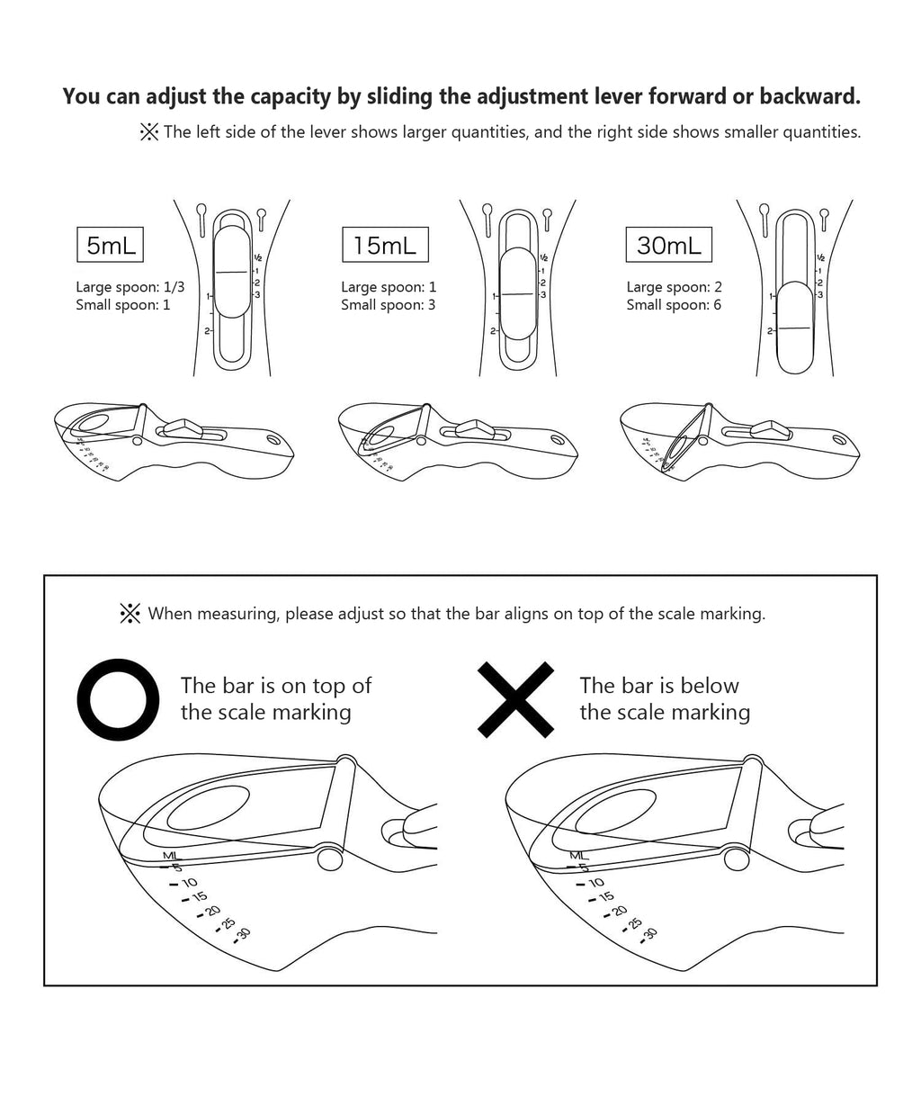 「茶匙和湯匙組合」可調式量勺