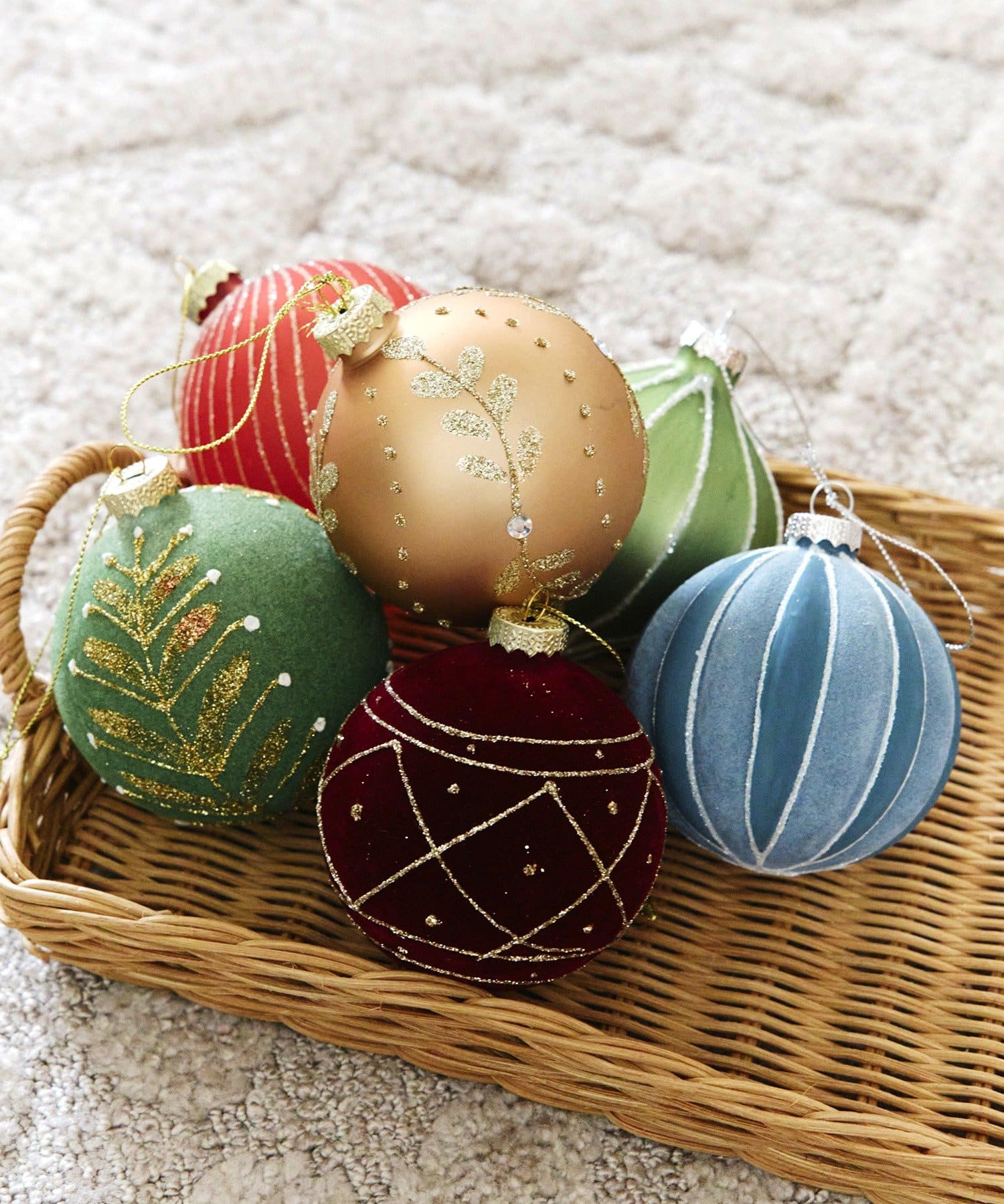 Christmas Ornament Light Blue Bauble