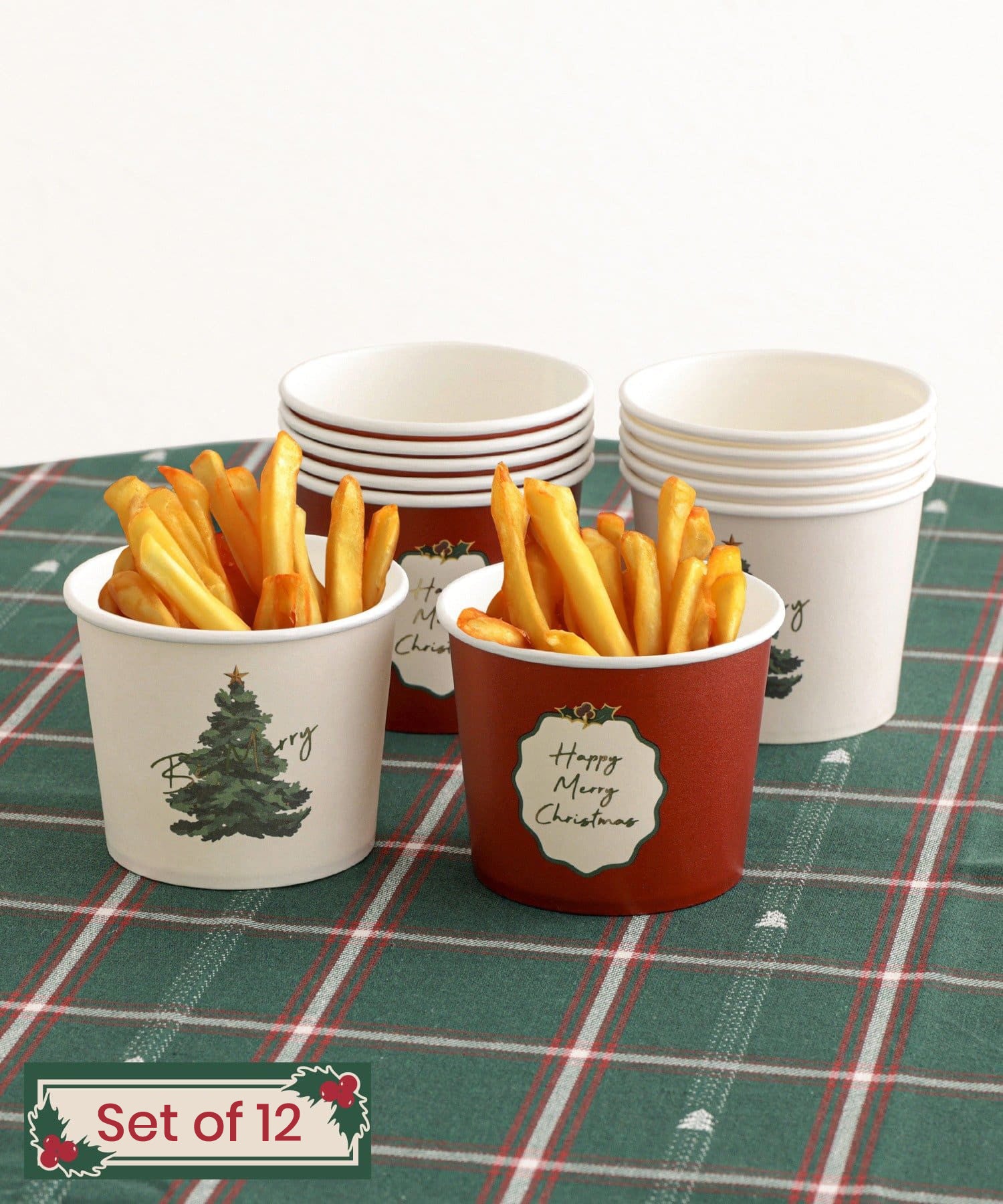 Disposable Christmas Food/Drink Cups (2 designs)