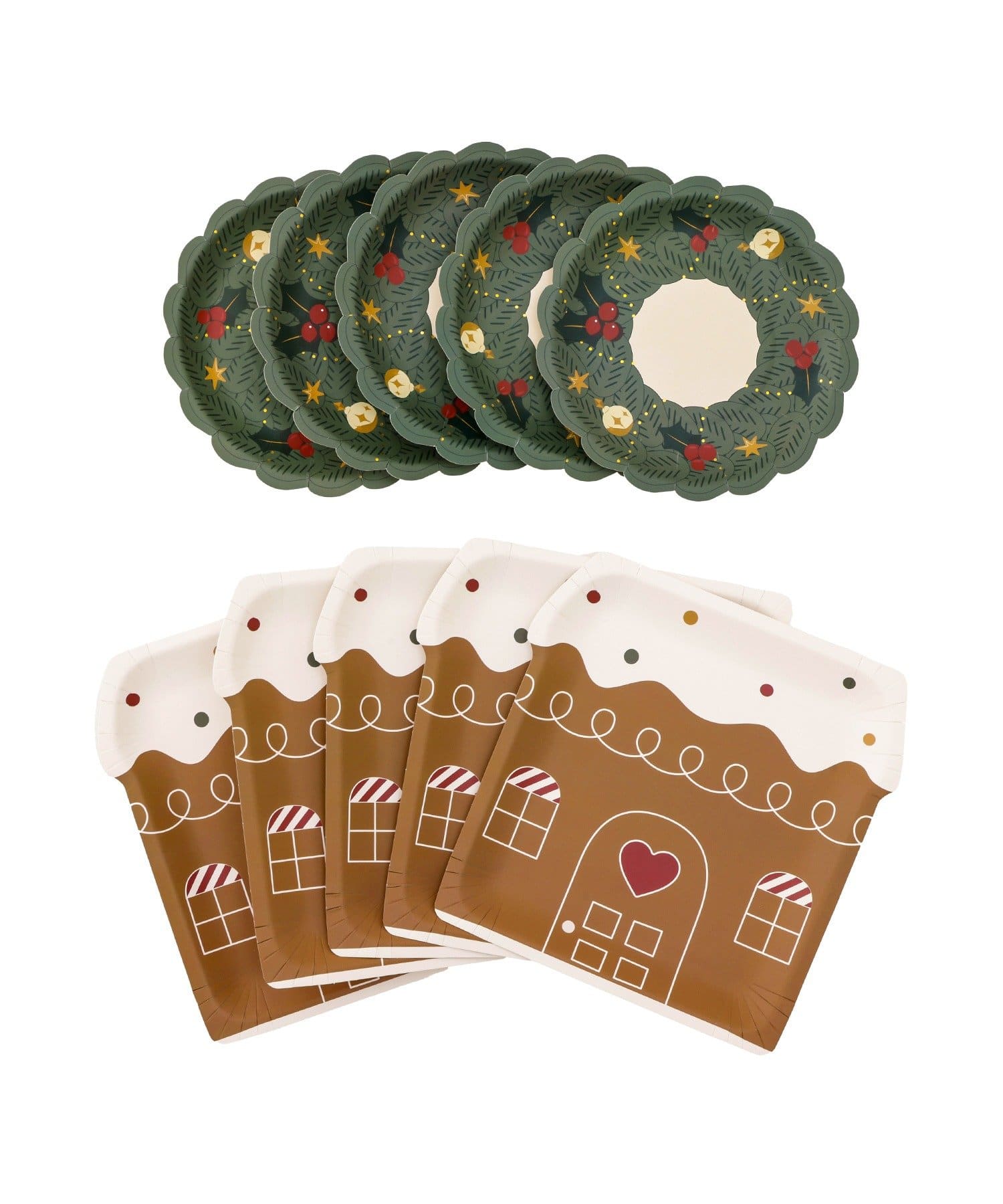 Disposable Christmas Paper Plates (2 designs)