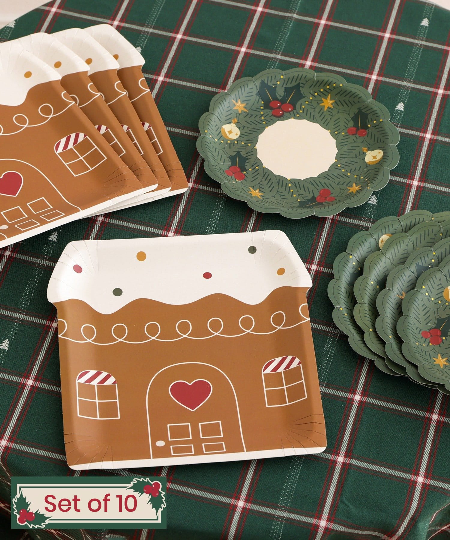 Disposable Christmas Paper Plates (2 designs)