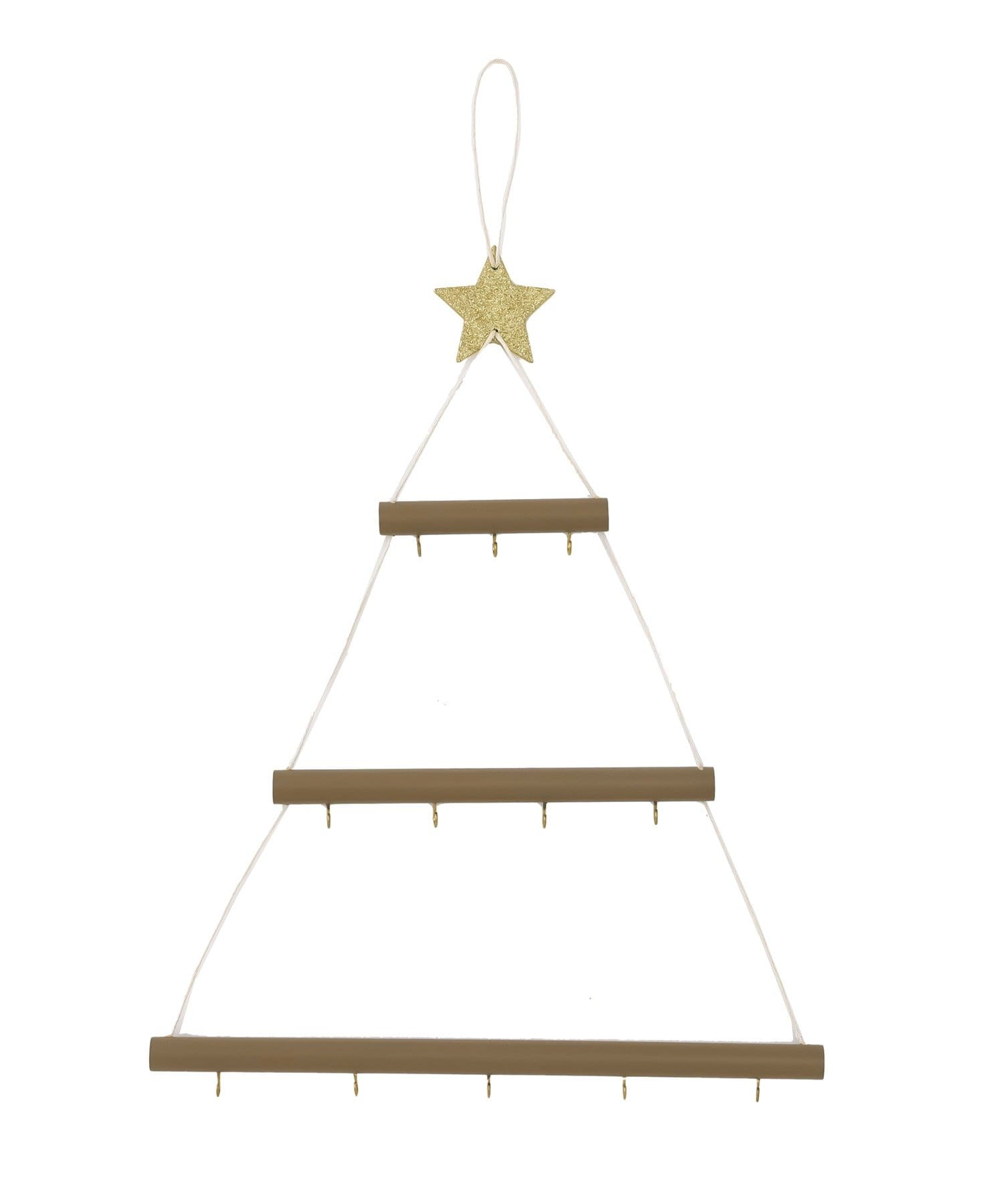 Christmas Wall Tree with Set of 4 Felt Ornaments